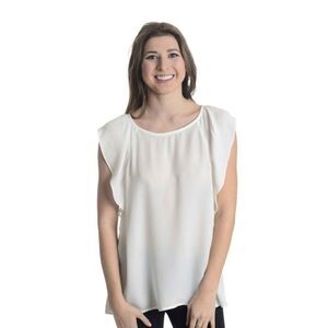 NEW Joie Hiatte Flutter Sleeve Keyhole Back Blouse